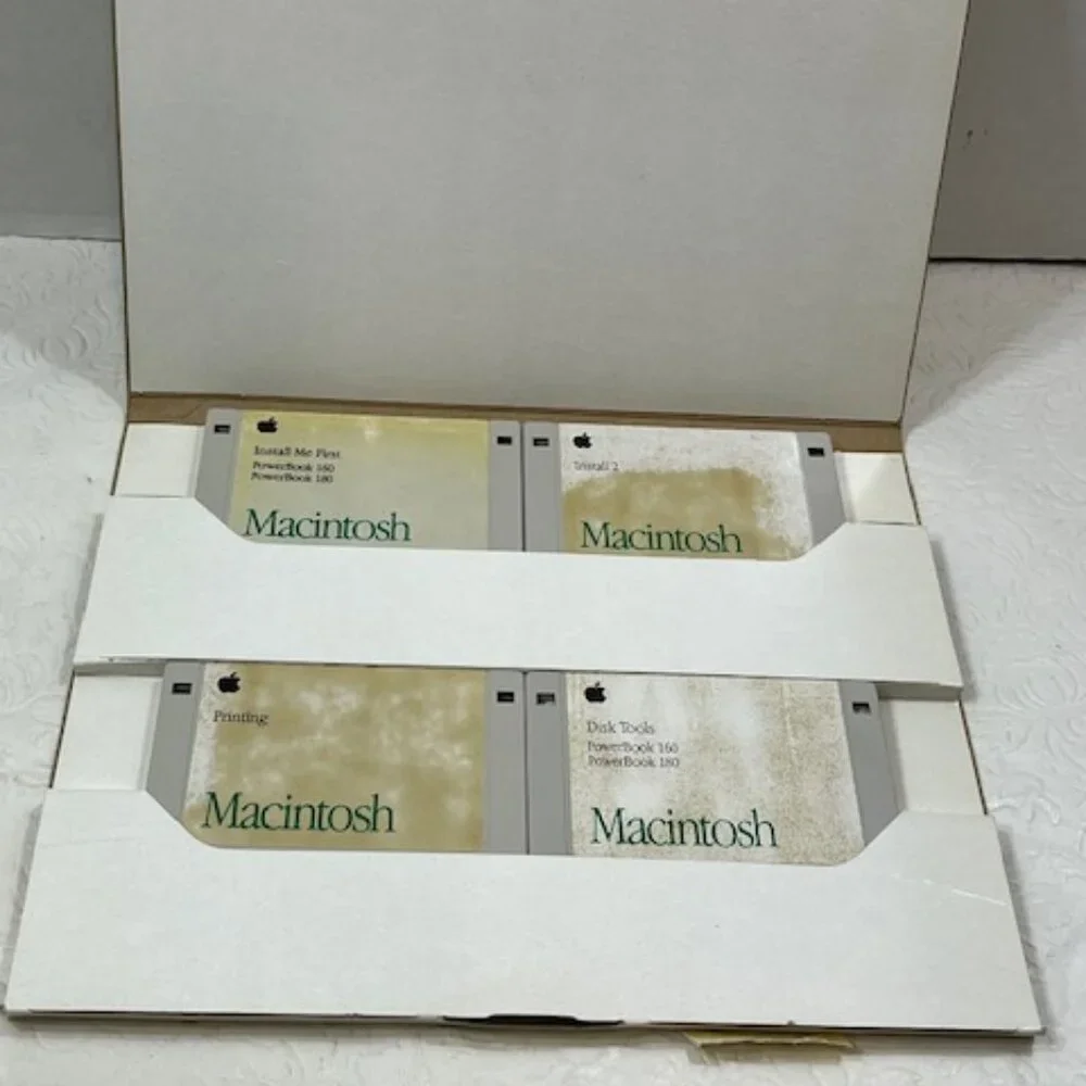 VTG 1991 Apple Computer System Macintosh 7 Disk Set Ver 7.1, 914-0363-B,